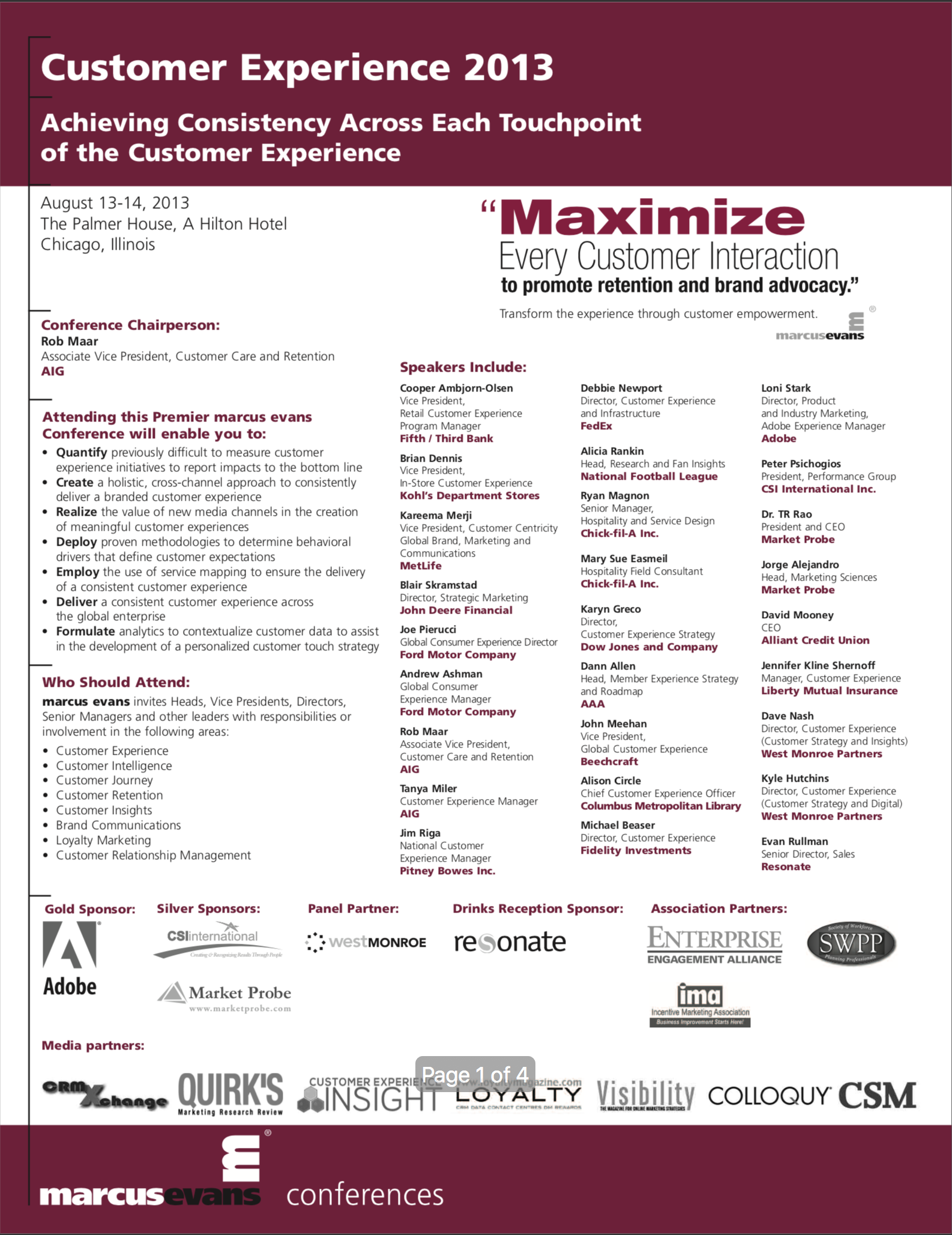 Customer Experience 2013